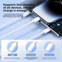 Kabel USB 3.0 Tipe-C ZY-66W6A 6A Pengisian Cepat Grosir dengan Selubung PVC 2m Satu-ke-Tiga untuk Ponsel