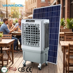 Ventilateur de refroidissement évaporatif portable DC rechargeable sur batterie 5000m³/h, climatiseur domestique, état neuf - Product Image 1