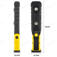 Lampe de travail LED rechargeable ultra-mince 900 lumens avec base magnétique pour atelier, réparation automobile, camping extérieur, éclairage d'urgence, indice de protection IP44, intensité réglable
