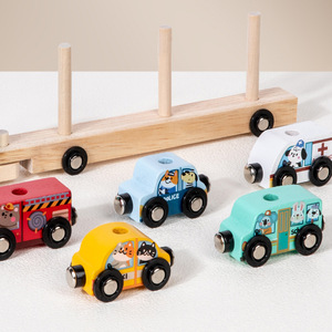 Bloques de <span class=keywords><strong>Tren</strong></span> Magnéticos de Madera Montessori, Compatibles con Vías de <span class=keywords><strong>Tren</strong></span>, Juguete Educativo para Niños Pequeños de 3+ Años - Product Image 4