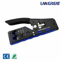 Pince à sertir réseau RJ45 RJ11 Cat7 Cat5 Cat6 8P 6P avec coupe-câble et dénudeur à clip métallique