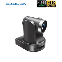 Équipement de studio TV EZOLEN UVX410K-USH, caméra PTZ avec zoom optique 10x, USB3.0, système de vidéoconférence et de conférence audio 4K