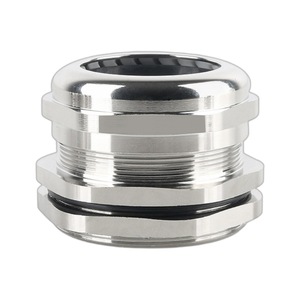 Prensaestopas Indetech Tipo M de Latón Niquelado IP65 con Rosca Externa de 8-100mm para Cable Ordinario de Bajo Voltaje para Uso en Aire - Product Image 1