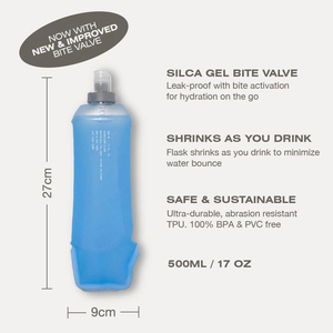<strong>LER</strong> Custom Logo Eco-friendly Soft TPU 500ml Modern Gel Flask Hydration Water Bottle for Outdoor Adventures - Product Image 3