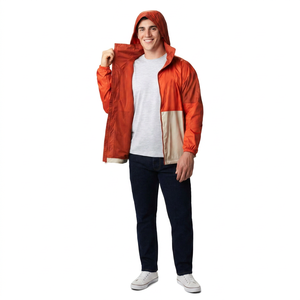 Vestes coupe-vent personnalisées pour hommes imperméable à capuche imperméable coupe-vent manteau décontracté vêtements pour hommes vestes d'automne pour hommes - Product Image 1