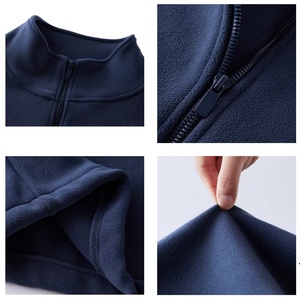 TKAN494D Thickened stand-up collar sport Oversize Heavy Cotton keep warm woolen loose windproof Women fleece zipper Hoodie - Product Image 4