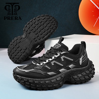 Chaussures de sport à lacets pour femmes et hommes, avec empeigne en cuir synthétique, semelle extérieure composite, absorption des chocs, blocs de couleur et talon compensé