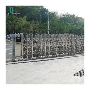 China Retailer Automatic Folding Sliding Security Guard Against Theft Retractable Door