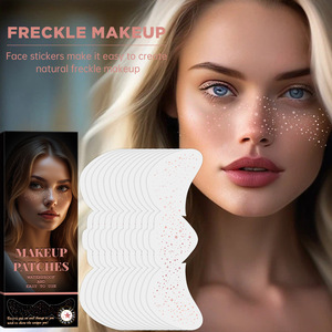 Pegatinas de Purpurina para el Rostro, Pecas Falsas Metálicas Doradas Irregulares, <span class=keywords><strong>Tatuajes</strong></span> Temporales Impermeables, Pegatinas de Estrellas para Maquillaje DIY <span class=keywords><strong>y</strong></span> Fiestas - Product Image 1
