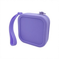 Porte-monnaie en silicone personnalisé, petit portefeuille unisexe, étui pour écouteurs, fermeture éclair, pochette cosmétique personnalisée, cadeau promotionnel