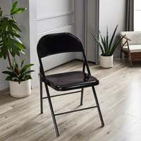 Chaises pliantes en fer au design moderne et décontracté pour l'extérieur, idéales pour appartement, salle de sport, usage général, jardin, salon, salle à manger, bar