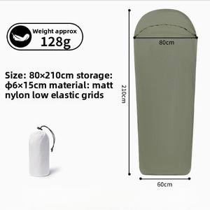 Busta invernale portatile ultraleggera in Nylon ed elastica leggera da viaggio all'aperto per campeggio sacco a pelo - Product Image 3
