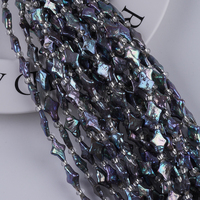 Perles d'eau douce naturelles irrégulières en forme d'étoile de 40 cm, 18 cm, 8-11*13-16 mm, vente en gros, pour la fabrication de bijoux