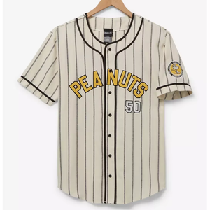 Camiseta de Béisbol Blanca de Moda Personalizada al por Mayor de Fábrica Tontons, Ropa Deportiva Urbana Personalizada con Etiquetas Impresas, 100% Poliéster - Product Image 1