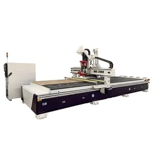 WS-2060 Linear Auto tool changer Wood ACP Acrylic Plastic Aluminum Working ATC CNC router Machine