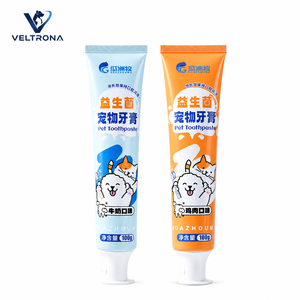 Kit de dentifrice probiotique pour animaux de compagnie – Soin buccal chien et <span class=keywords><strong>chat</strong></span> saveur lait et poulet – Haleine fraîche, contrôle de la plaque et du tartre – Vente en gros - Product Image 1
