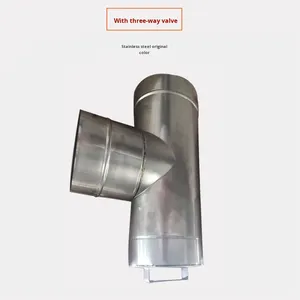 Poêle à bois pour foyer, <span class=keywords><strong>tuyau</strong></span> <span class=keywords><strong>de</strong></span> cheminée en acier inoxydable, nettoyage des cendres, foyer à trois voies, fabrication directe <span class=keywords><strong>de</strong></span> Ruilin - Product Image 1