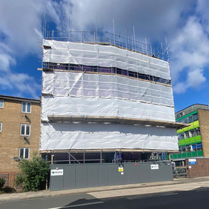 Shrink wrap PE heat shrinkable plastic film for roof protection buildings
