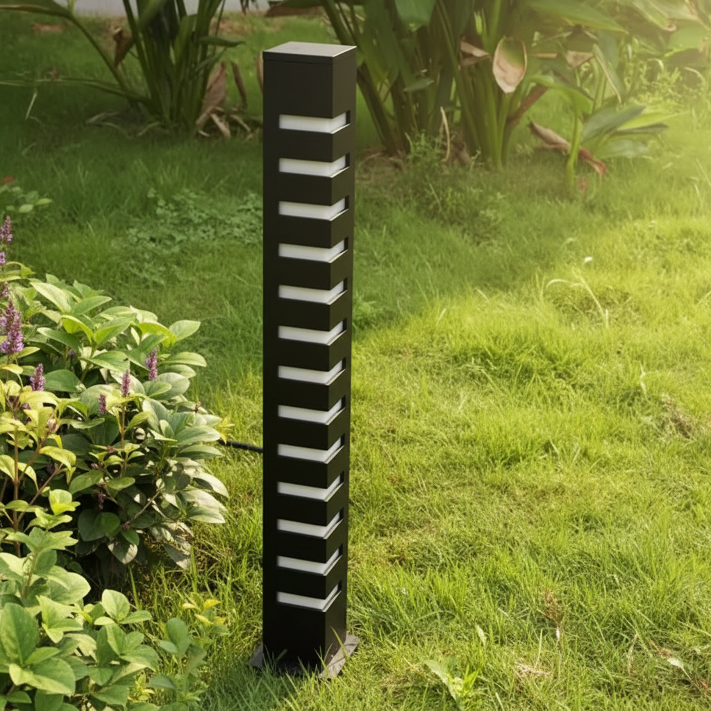 Bollard Lawn Low Voltage Landscape Lighting Smart Control RGB Spike LED Lights DC12V Surface Mounting Garden Lights