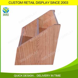 Espositore per carte regalo espositore per carte regalo espositore da banco in legno con design personalizzato - Product Image 5