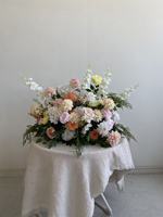 Décoration florale de style jardin en soie de luxe, de haute qualité et durable, fleurs artificielles pour centre de table de mariage et allée