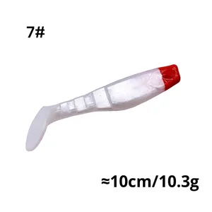 Appât souple multi-sections en PVC bicolore de qualité supérieure pour la pêche <span class=keywords><strong>au</strong></span> black-bass, aspect poudreux - Product Image 6