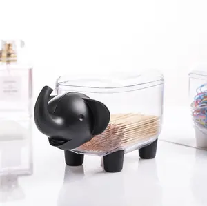 new design cute sheep toothpick desk paper clip cotton swabs sticks buds box organizer container