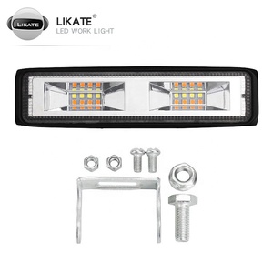 Nuevo 6.3 pulgadas 60W mini LED barra <span class=keywords><strong>de</strong></span> luz <span class=keywords><strong>de</strong></span> trabajo línea <span class=keywords><strong>de</strong></span> <span class=keywords><strong>señal</strong></span> camión todoterreno 4WD 4X4 conducción luces antiniebla lu - Product Image 4