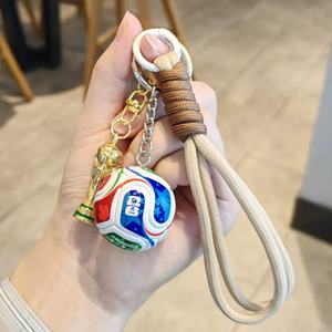 2026 Gran Venta: Llavero Colgante de Fútbol Acrílico Genial con Diseño de Trofeo Dorado para Amantes del Fútbol, Ideal como Adorno para Bolsos de Mujer - Product Image 1