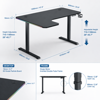 Bureau d'ordinateur extensible en aluminium AOR avec réglage électrique de la mémoire, design ergonomique, idéal pour les compétitions e-sportives, intelligent et monoplace