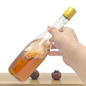 Personalizable <span class=keywords><strong>500ml</strong></span> Mini botella de vidrio de corcho helado de cuello largo para whisky <span class=keywords><strong>Vodka</strong></span> Gin Vino Embalaje con sello de tapón de rosca - Product Image 3