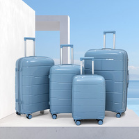 Nouvelle Collection 2026 : Valise Trolley en PP de Luxe Moderne, Bagage Cabine Léger avec Roues Silencieuses et Poignée Souple, Lot de 5 Pièces