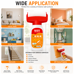 สีซ่อมผนังชนิดลูกกลิ้ง ไซเดล 650 กรัม สีขาว สำหรับขจัดคราบสกปรกและฟื้นฟูผนัง พร้อมลูกกลิ้งในตัว ไม่ต้องใช้เครื่องมือ - Product Image 5