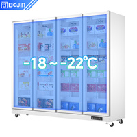 Congélateur vertical Bojin, congélateur commercial pour supermarché, congélateur vertical personnalisé pour la présentation d'aliments surgelés