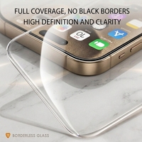 Protection d'écran Mietubl HD sans bordure en verre, couverture intégrale, haute transparence pour Samsung S23 Ultra.