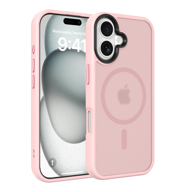 For iPhone 17 Magnetic Case Anti-Fingerprint Matte Frosted Skin Feeling Shockproof Mobile Phone Covers for iPhone 16 17 Pro Max
