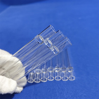 Tube en quartz transparent de haute pureté personnalisé, tuyau en verre de silice bloqué pour services de pliage, découpe et soudage