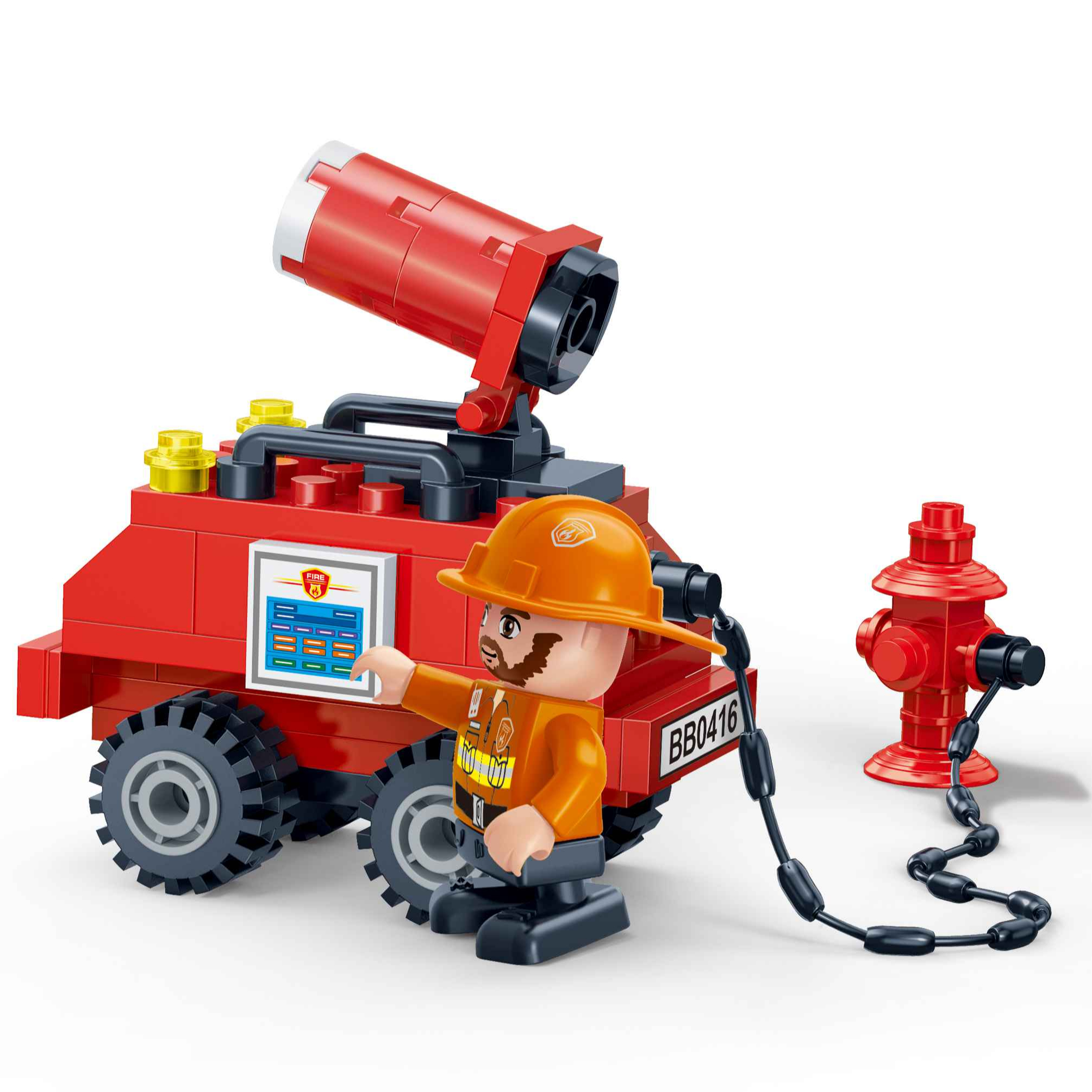 BanBao B7129 пожарная машина Обучающие Детские строительные блоки модель игрушки для детей