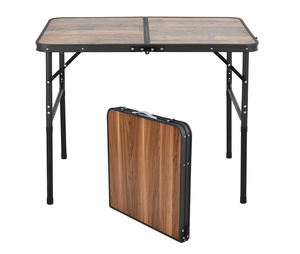 Mesa de acampada plegable para exteriores, parrilla ligera ultraligera de aluminio, mdf, nogal, portátil, <span class=keywords><strong>2022</strong></span> - Product Image 1