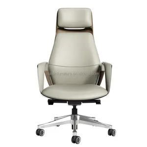 Chaise de direction de meubles commerciaux de vente directe d'usine chaise de patron en cuir véritable pour la salle de réunion nouvelle arrivée Ejecutiva Silla