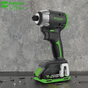 Fumetax 1/4 inci Set Perkakas Bor Palu Mini Tanpa Kabel Brushless Tiga Kecepatan yang Dapat Disesuaikan, Set Perkakas Listrik Berkapasitas Tinggi - Product Image 6