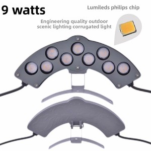 โคมไฟ LED แบบลูกฟูกสำหรับภายนอกอาคาร กันน้ำ IP67 เหมาะสำหรับสวน <span class=keywords><strong>วัด</strong></span> ศาลา อาคารโบราณ 6W 24V - Product Image 4