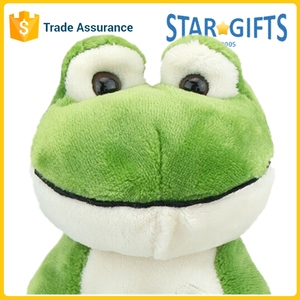 ตุ๊กตากบยิ้มสีเขียว-ของเล่นยัดไส้ด้วยผ้าฝ้ายเนื้อนุ่มพิเศษมีรายละเอียดหน้าท้องและอุ้งเท้า - Product Image 4