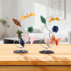 Factory Price Healing <b>Crystal</b> Stone Craft butterfly Dragonfly Accessories Stand <b>Crystal</b> Decoration for Gift - Product Image 1