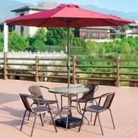 Ensemble de chaises de salle à manger d'extérieur modernes et écologiques, pieds en aluminium, plastique durable, garantie de 3 ans, logo personnalisé, hôtel, jardin, cours