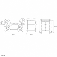 Lit pour chat en carton ondulé, forme de traîneau du Père Noël, griffoir en forme de traîneau, lit traîneau de 54 cm avec coussin