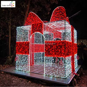 ไฟประดับตกแต่งคริสต์มาส กล่องของขวัญขนาดใหญ่ ไฟปีใหม่ สำหรับตกแต่งภายนอก - Product Image 1