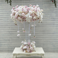 Centre de table de mariage GNW, arrangement festif, décoration de mariage, boule de fleurs artificielles, centre de table