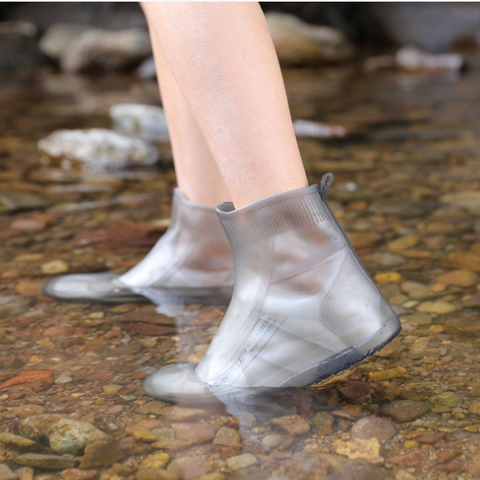 Outdoor Reusable Shoe Waterproof Protectors Rain Shoe Covers Flexible  Rain Shoes for Men Women Kids