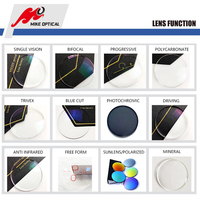 Lentilles optiques progressives à grisage progressif de haute qualité 1.56, revêtement transparent HMC, lunettes en résine, courbe de base 2C